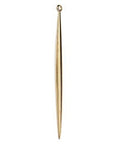 (GQP6720A) 3.5 x 60MM Drop  pendant 24KT GOLD PLATED (2 PCS) (GQP6720A) 3.5 x 60MM Drop  pendant 24KT GOLD PLATED (2 PCS)
