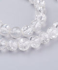 CLEAR Spray Painted Crackle Glass Beads, 6mm Spray Painted Crackle Glass Beads, 6mm