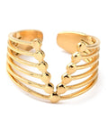 (SR8664-G) Ion Plating(IP) 304 Stainless Steel Finger Rings Golden 16.5mm (1 PC) (SR8664-G) Ion Plating(IP) 304 Stainless Steel Finger Rings Golden 16.5mm (1 PC)