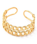 (SR8667-25G) Ion Plating(IP) A304 Stainless Steel Finger Ring , Golden 17mm (1 PC) (SR8667-25G) Ion Plating(IP) A304 Stainless Steel Finger Ring , Golden 17mm (1 PC)