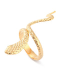 (SR8676-32G) Ion Plating(IP) 304 Stainless Steel Snake Wrap Cuff Ring, Golden17.3mm (1 PC) (SR8676-32G) Ion Plating(IP) 304 Stainless Steel Snake Wrap Cuff Ring, Golden17.3mm (1 PC)