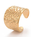 (SR8681-27G) Ion Plating(IP) 304 Stainless Steel Open Cuff Ring, Golden 19mm (1 PC) (SR8681-27G) Ion Plating(IP) 304 Stainless Steel Open Cuff Ring, Golden 19mm (1 PC)