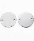 (ST6027) 304 Stainless Steel Links,Tag, Flat Round,16mm in diameter, 1mm thick, hole: 1.5mm. (10 PCS) 304 Stainless Steel Links, Blank Stamping Tag, Flat Round, Stainless Steel Color Size: about 16mm in diameter, 1mm thick, hole: 1.5mm.