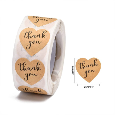 (ST7788-A) Self-Adhesive Kraft Paper Gift Tag Stickers, 25x25mm (500pcs/roll) (ST7788-A) Self-Adhesive Kraft Paper Gift Tag Stickers, 25x25mm (500pcs/roll)