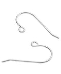 Sterling Silver 0,6mm Wire Hook Earring Supports Sterling Silver 0,6mm Wire Hook Earring Supports