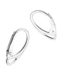 Sterling Silver 18mm Lever Back Earring Supports Wire 0,8mm Sterling silver 18mm lever back earring supports wire 0,8mm    nickel free, anti-tarnish protection