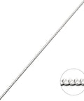 Sterling silver 1mm curb chain Sterling silver 1mm curb chain