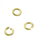 GOLD PLATED Sterling Silver 3,2mm Open Jump Rings 0,6mm Wire Sterling Silver 3,2mm Open Jump Rings 0,6mm Wire