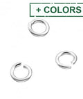 Sterling Silver 3,2mm Open Jump Rings 0,6mm Wire Sterling Silver 3,2mm Open Jump Rings 0,6mm Wire