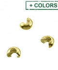Sterling silver 4,5mm crimp covers Sterling silver 4,5mm crimp covers