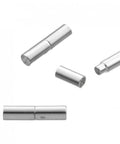 STERLING SILVER 4,6MM MAGNETIC BAYONET CLASPS HOLE 4,1MM  (1 SET) STERLING SILVER 4,6MM MAGNETIC BAYONET CLASPS HOLE 4,1MM  (1 SET)