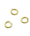 Sterling silver 5,5mm open jump rings 1mm wire. Gold Plated Sterling silver 5,5mm open jump rings 1mm wire. Gold Plated
