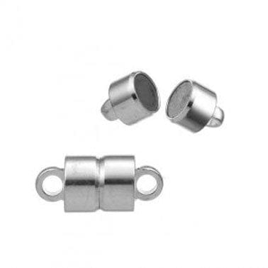 STERLING SILVER 5MM MAGNETIC CLASP WITH 2 RINGS STERLING SILVER 5MM MAGNETIC CLASP WITH 2 RINGS