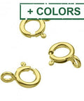 Sterling Silver 7mm Spring Ring Clasps Sterling Silver 7mm Spring Ring Clasps