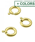 Sterling silver 7mm spring ring clasps without jump ring Sterling silver 7mm spring ring clasps without jump ring