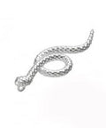 SILVER 925 (NON PLATED) Sterling Silver 925 8x25mm Textured Snake Pendant Charm Sterling Silver 925 8x25mm Textured Snake Pendant Charm