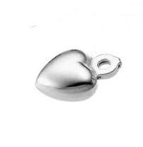 SILVER 925 (NON PLATED) Sterling Silver 925 Micro Heart Pendant Charm 5x8mm Sterling Silver 925 Micro Heart Pendant Charm 5x8mm