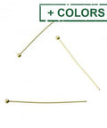 Sterling Silver Bead Pins, 30mm head, 0.4mm wire, 1,5mm Sterling Silver Bead Pins, 30mm head, 0.4mm wire, 1,5mm