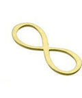 SILVER 925 GOLD PLATED Sterling silver infinity charms 20x7mm Sterling silver infinity charms 20x7mm , nickel free, anti-tarnish protection.