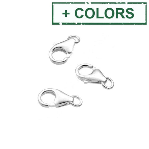 Sterling silver Lobster claw clasps 7mm . Sterling silver Lobster claw clasps 7mm .