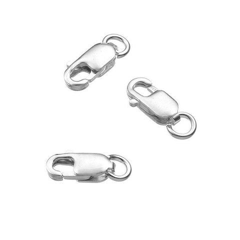 Sterling silver lobsters claw clasps 8,4mm Sterling silver lobsters claw clasps 8,4mm  nickel free, anti-tarnish protection