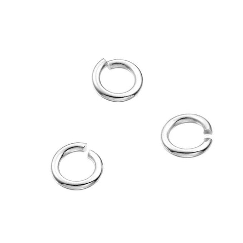 Sterling Silver Open Jump Rings, 5,5x1mm Sterling Silver Open Jump Rings, 5,5x1mm