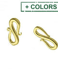 STERLING SILVER S CLASPS 7X13MM STERLING SILVER S CLASPS 7X13MM