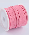 (SU2-28) Faux Suede Cord, Faux Suede Lace, HotPink Size: about 3mm wide, 1.5mm thick, spool: 49x44mm; about 5m/roll (SU2-28) Faux Suede Cord, Faux Suede Lace, HotPink Size: about 3mm wide, 1.5mm thick, spool: 49x44mm; about 5m/roll
