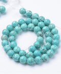 Synthetic Green Turquoise Beads, Round, Dyed, 4~4.5mm (1 STR) Natural Green Turquoise Beads Strands, Round  Size: about 4~4.5mm diameter, hole: 1mm; about 96pcs/strand, 15.5