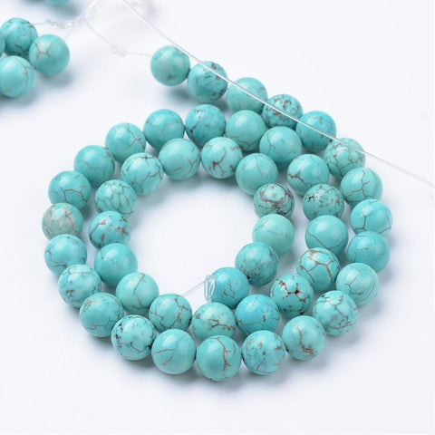 Synthetic Green Turquoise Beads, Round, Dyed, 4~4.5mm (1 STR) Natural Green Turquoise Beads Strands, Round  Size: about 4~4.5mm diameter, hole: 1mm; about 96pcs/strand, 15.5