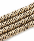 GOLDEN PLATED Synthetic Hematite Beads  Wavy, about 6~6.5mm long, 6~6.5x1.5-2mm Synthetic Hematite Beads  Wavy, about 6~6.5mm long, 6~6.5x1.5-2mm
