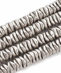 PLATINUM PLATED Synthetic Hematite Beads  Wavy, about 6~6.5mm long, 6~6.5x1.5-2mm Synthetic Hematite Beads  Wavy, about 6~6.5mm long, 6~6.5x1.5-2mm