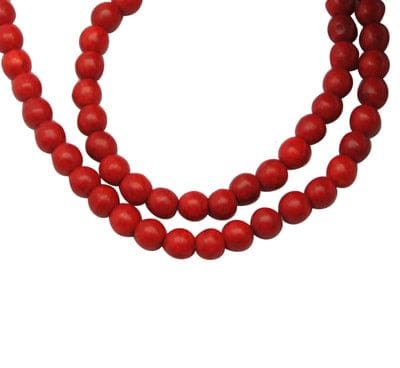Synthetic Howlite Bead, Dyed Red, Round, Red Size: about 4.5mm diameter (BE2528) Synthetic Howlite Bead, Dyed Red, Round, Red Size: about 4.5mm diameter, hole: 1mm, about 91pcs/strand, 16