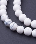 Synthetic Howlite Bead Strands, Round, 6mm Synthetic Howlite Bead Strands, Round, 6mm