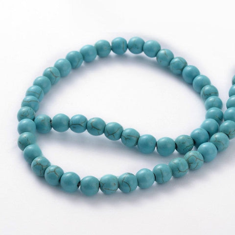 Synthetic Turquoise beads 8mm (BE1382) Synthetic Turquoise beads 8mm (BE1382)