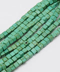 AQUAMARINE Synthetic Turquoise Beads, Dyed, Cube, 8x8mm Synthetic Turquoise Beads, Dyed, Cube, 8x8mm