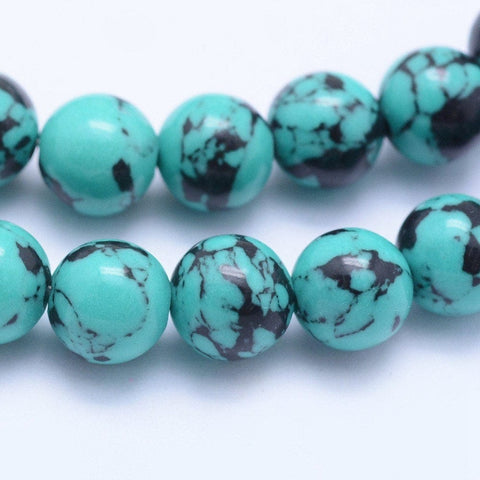 Synthetic Turquoise Beads, Round, Turquoise, 4mm Synthetic Turquoise Beads, Round, Turquoise, 4mm
