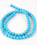 Synthetic Turquoise Beads Strands, Dyed, Round, DeepSkyBlue 6MM (BT3070) Synthetic Turquoise Beads Strands, Dyed, Round, DeepSkyBlue Size: about 6mm in diameter, hole: 1mm, about 67pcs/strand, 15.75".