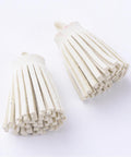 CREAMY WHITE (TA8321-19) (TA8321-X) Faux Suede Cord Tassel Pendant Decorations, 34mm (4 PCS) (TA8321-X) Faux Suede Cord Tassel Pendant Decorations, 34mm (4 PCS)