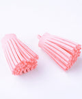 PINK (TA8321-16) (TA8321-X) Faux Suede Cord Tassel Pendant Decorations, 34mm (4 PCS) (TA8321-X) Faux Suede Cord Tassel Pendant Decorations, 34mm (4 PCS)