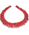 RED (TB8025-10F) (TB8025-X) Synthetic Turquoise Graduated Spike Beads 20~49mm (1 STR) (TB8025-X) Synthetic Turquoise Graduated Spike Beads 20~49mm (1 STR)