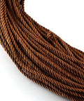 (TC4320B) Polyester Cord, with Cotton Cords inside, SaddleBrown 8MM ​​Polyester Cord, with Cotton Cords inside, SaddleBrown
