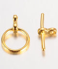 (TC925) Toggle Tbar clasp gold colour (6SETS) (TC925) Toggle Tbar clasp gold colour (6SETS)
