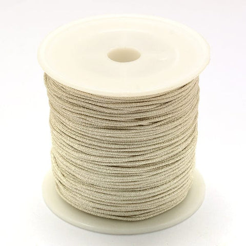 (TH5468B) Nylon Thread, with Metallic Cords, Silver 1.0mm (100 MET) (TH5468B) Nylon Thread, with Metallic Cords, Silver 1.0mm (100 MET)
