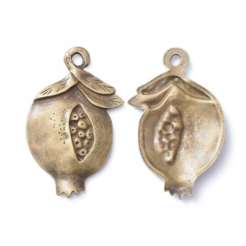 Tibetan Style Alloy Pendants, Pomegranate, Antique Bronze 85mm (2 PCS) Tibetan Style Alloy Pendants, Pomegranate, Antique Bronze 85mm (2 PCS)