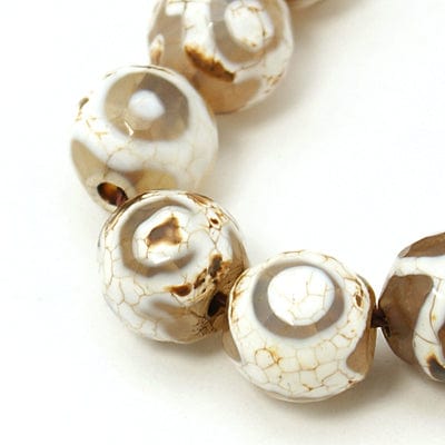 Tibetan Style dZi Beads, Natural Agate, Dyed, Round, 10mm Tibetan Style dZi Beads, Natural Agate, Dyed, Round, 10mm