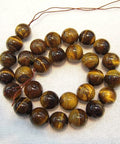 Tiger Eye Round, 10mm Tiger Eye round 10mm