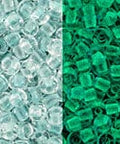 TOHO - Round 11/0 : Glow In The Dark - Baby Blue/Bright Green TOHO - Round 11/0 : Glow In The Dark - Baby Blue/Bright Green