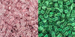 (TR-11-2720) TOHO - Round 11/0 : Glow In The Dark - Pink/Yellow Green (25 GMS) (TR-11-2720) TOHO - Round 11/0 : Glow In The Dark - Pink/Yellow Green (25 GMS)