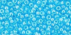 TOHO - Round 11/0 : Transparent-Lustered Aquamarine, 104 TOHO - Round 11/0 : Transparent-Lustered Aquamarine, 104